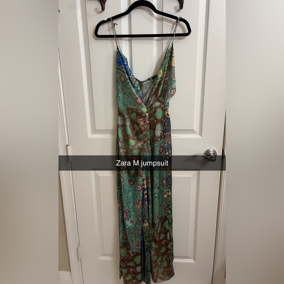 ZARA jumpsuit green multicolored!! - Picture 1 of 1